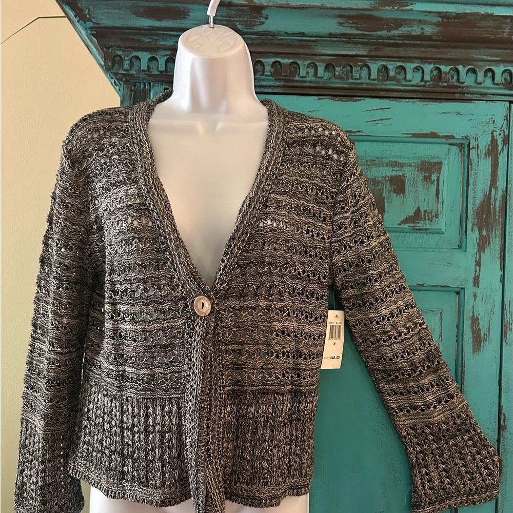 NWT Kim Rogers Knit Cardigan
